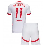 Billiga RB Leipzig Lois Openda #11 Barnkläder Hemma fotbollskläder till baby 2024-25 Kortärmad (+ Korta byxor)